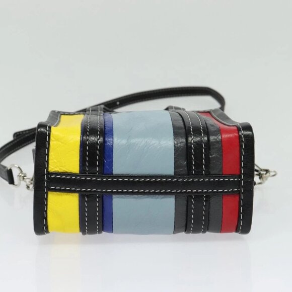BALENCIAGA Bazaar Shopper XXS Bag Leather 2way Multicolor 513988 Auth 137181 - Picture 7 of 16